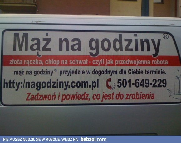 Mąż na godziny