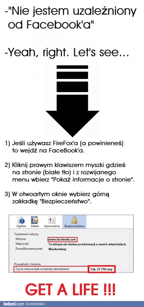 Nie jestem uzależniony od facebooka