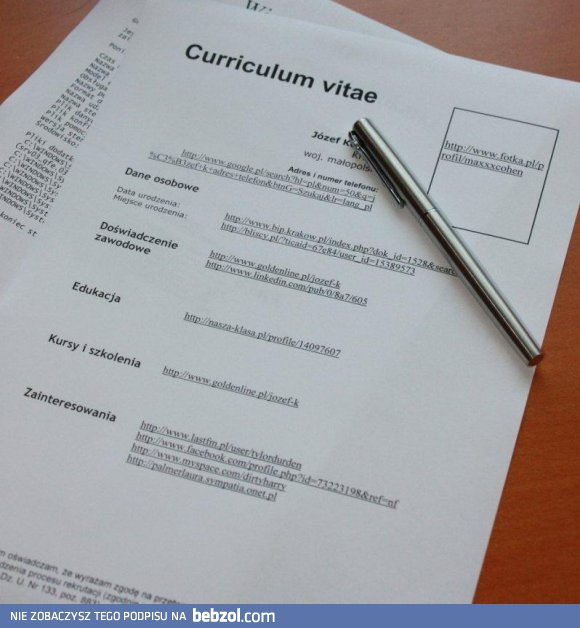 Curriculum Vitae XXI wieku