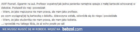 Studentka vs profesor