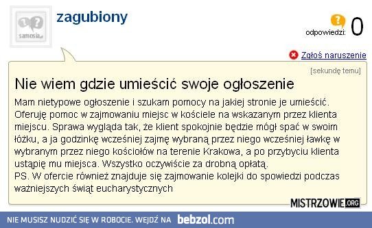 Ogłoszenie katolickie