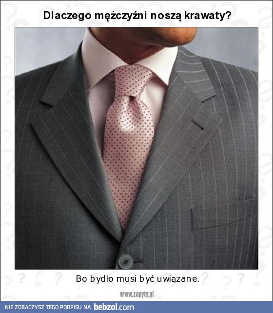 Dlaczego mężczyźni noszą krawat?