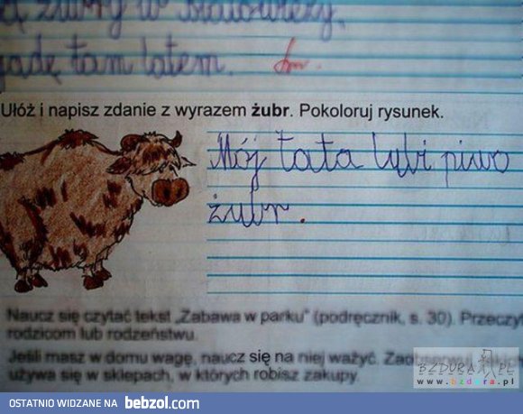 żubr nocą podchodzi bardziej