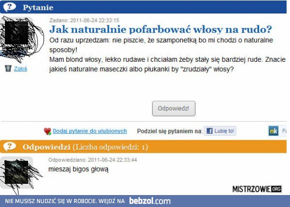 Naturalne sposoby na rude włosy