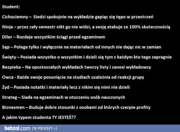 Typy studentów