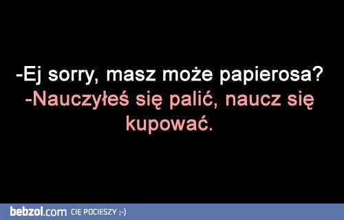 Dobra rada dla palących 