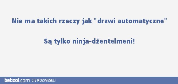 Drzwi automatyczne nie istnieją