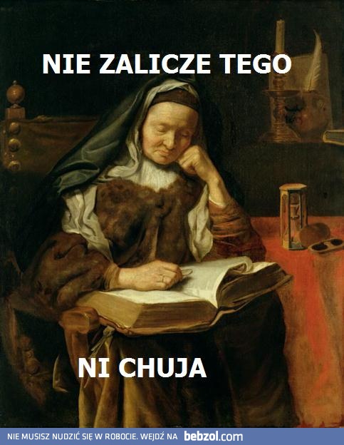 Nie zalicze tego