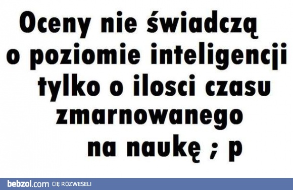 O czym świadczą oceny? 