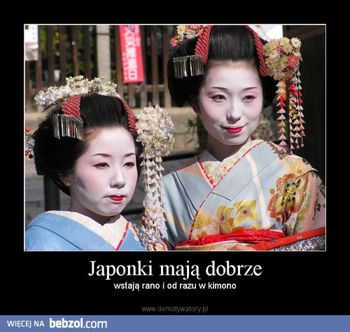 Japonki maja dobrze