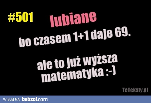 Wyższa matematyka ;)