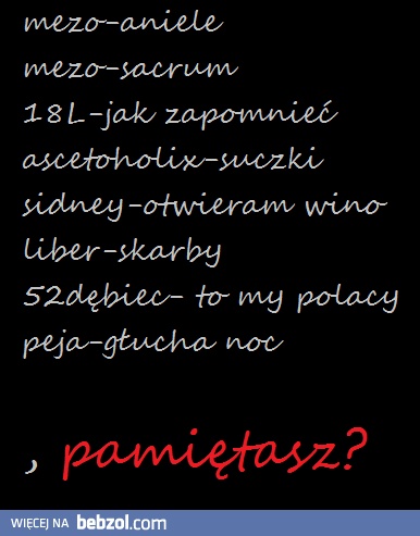 Pamiętasz? 