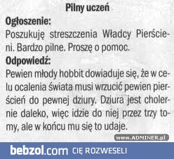 Streszczenie, które każdy zrozumie i każdemu się przyda.