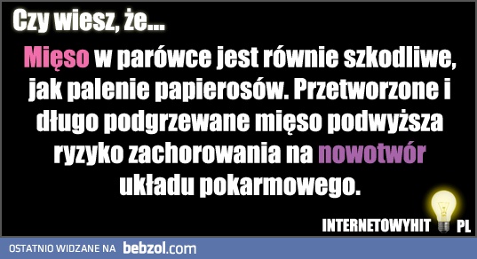 Nie jedzcie parówek