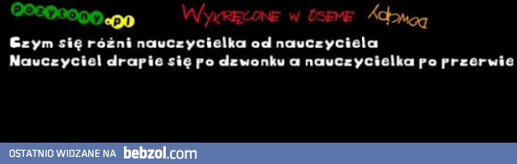 Nauczycielka, a nauczyciel