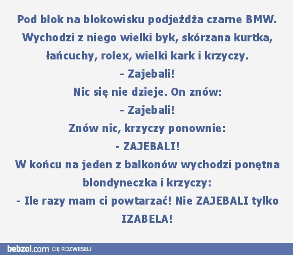 Pod blok podjeżdża czarne BMW...