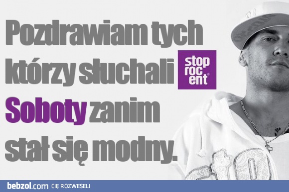 Pozdrawiam prawdziwych fanów Soboty !