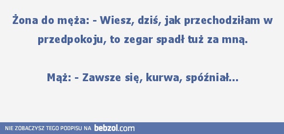 Niedokładny zegar...