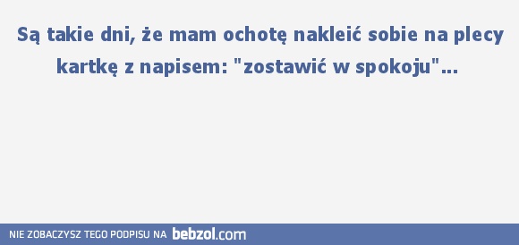 zostawić