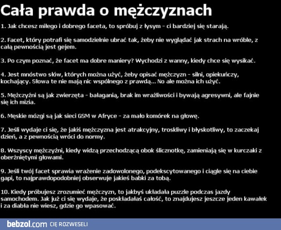 Cała prawda o mężczyznach