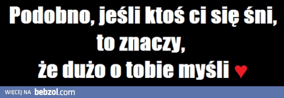 Jeśli ktoś Ci się śni.. 