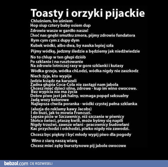 Toasty i okrzyki