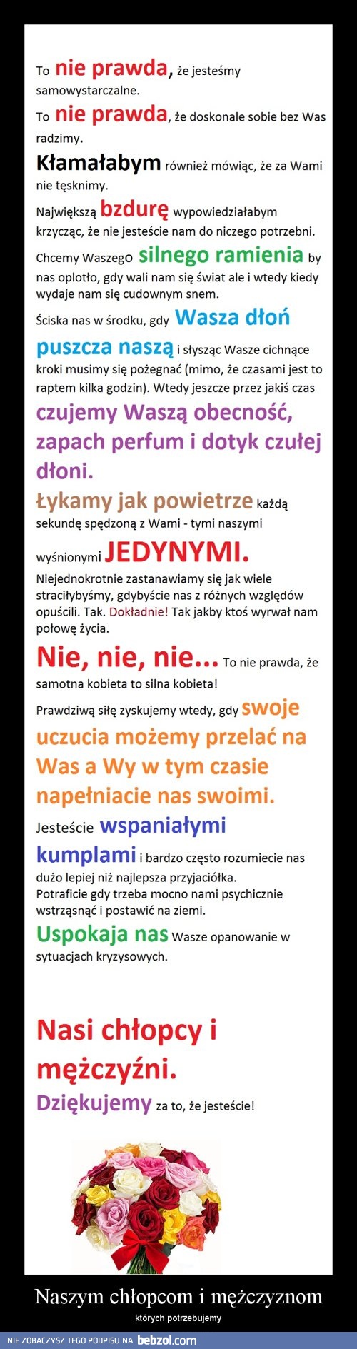 Dla chłopców i mężczyzn, których potrzebujemy