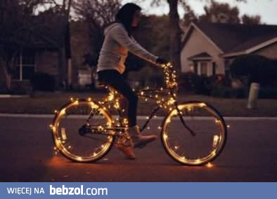 Świecący rower