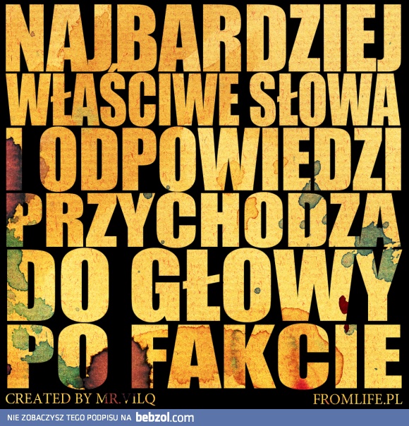 Właściwe słowa