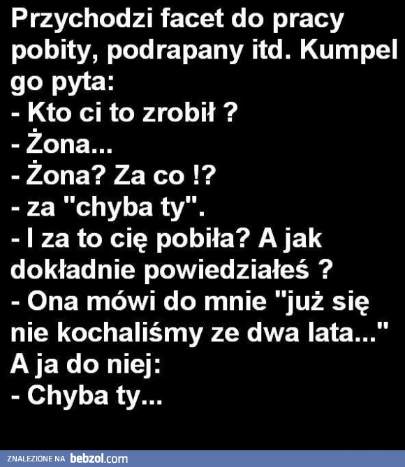 Chyba ty!