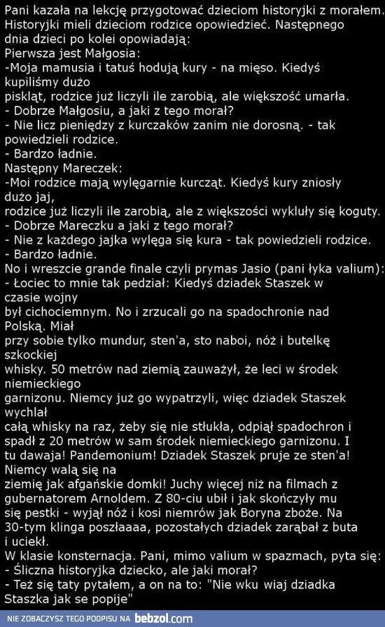 Historyjki z morałem Historyjki z morałem