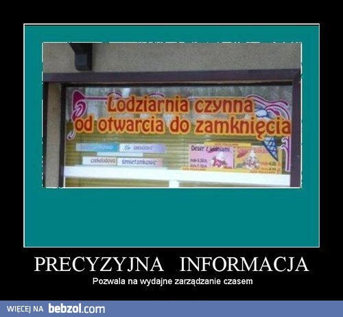 Precyzyjna informacja Precyzyjna informacja