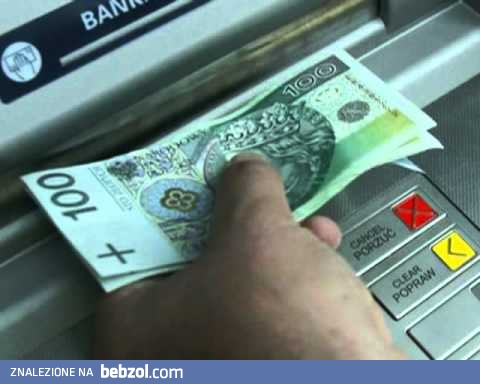 Kłopoty przy bankomacie