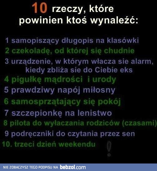 Wynalazca pilnie poszukiwany..!