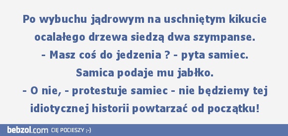 O nie! - tylko nie jabłko..!