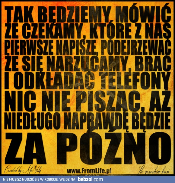 Tak będziemy mówić