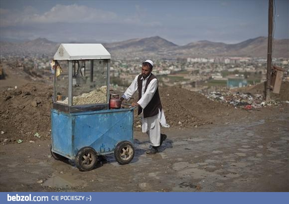 Sprzedawca popcornu w Afganistanie