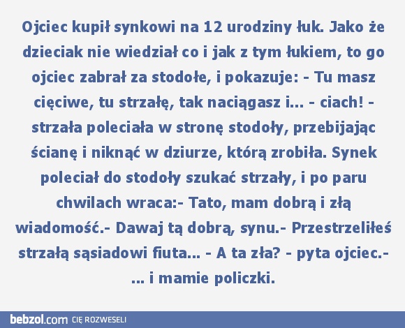 Dobra i zła wiadomość