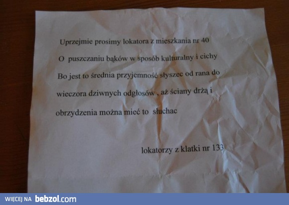 Prośba lokatorów