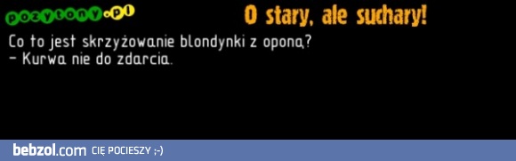 Opona i blondynka