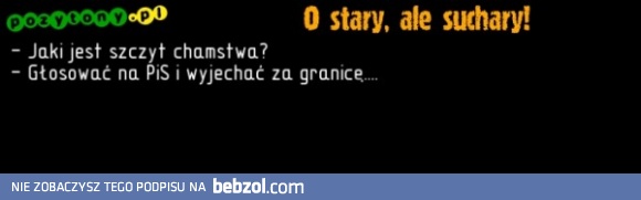 Szczyt chamstwa