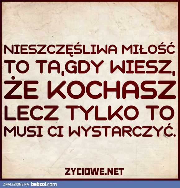 Nieszczęśliwa miłość