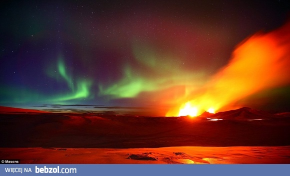 Erupcja wulkanu na Islandii