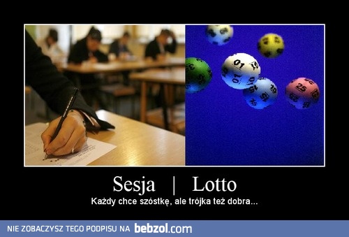 Sesja jak Lotto