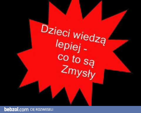 dzieci wiedzą lepiej co to są zmysły 