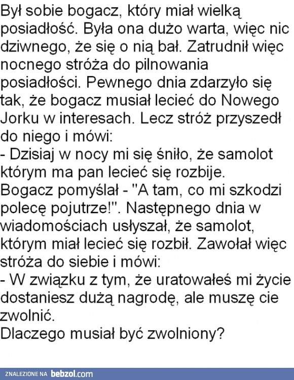 Dlaczego? Odpowiadajcie w komentarzach!