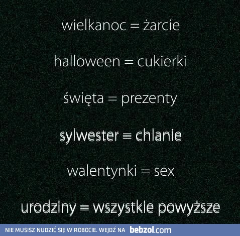 Okazja do wszystkiego