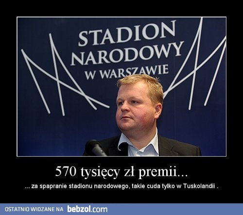 570 tysięcy zł premii...