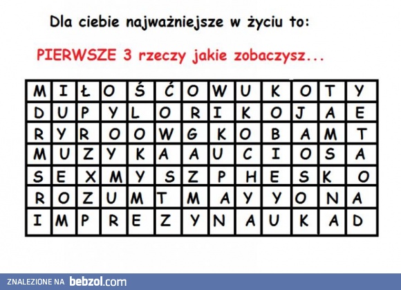 Najważniejsze w życiu rzeczy