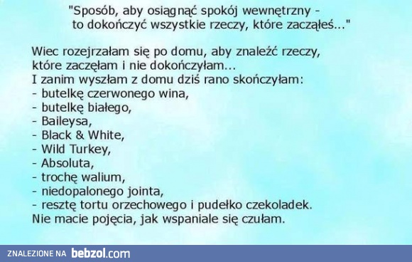 Sposób na wewnętrzny spokój